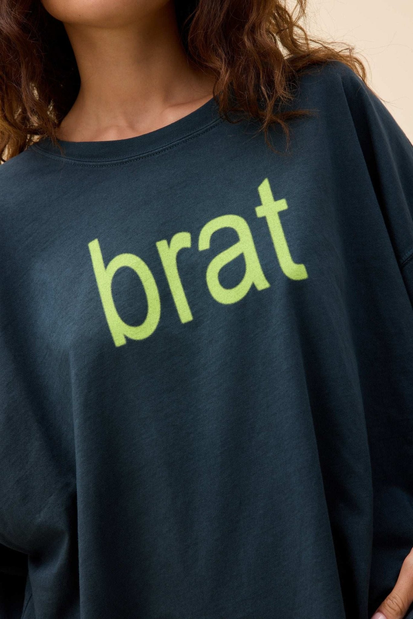 Daydreamer LA CHARLI XCX Brat Long Sleeve Tee - Spoiled Brat