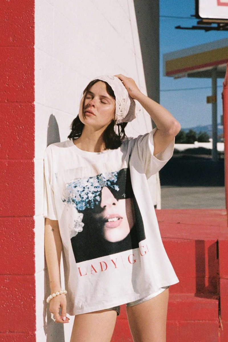 Shop Daydreamer LA Daydreamer LA Lady Gaga The Fame Merch Tee T-Shirt for women – premium loungewear and festival fashion at Spoiled Brat