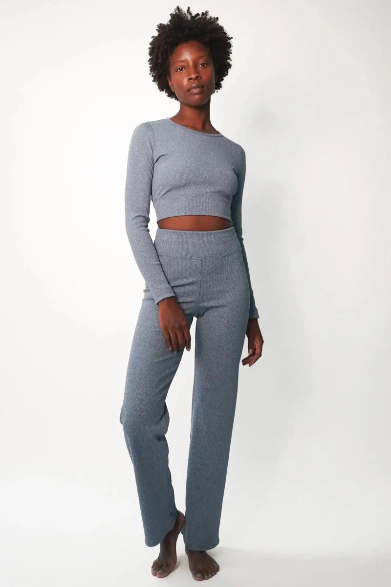 Shop Electric and Rose Electric & Rose Ella Ribbed Lounge Pants Trousers for women – premium loungewear and festival fashion at Spoiled Brat