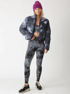 Shop Electric and Rose Electric & Rose Puffer Bomber Jacket as seen on Chloe Meadows Jacket for women – premium loungewear and festival fashion at Spoiled Brat
