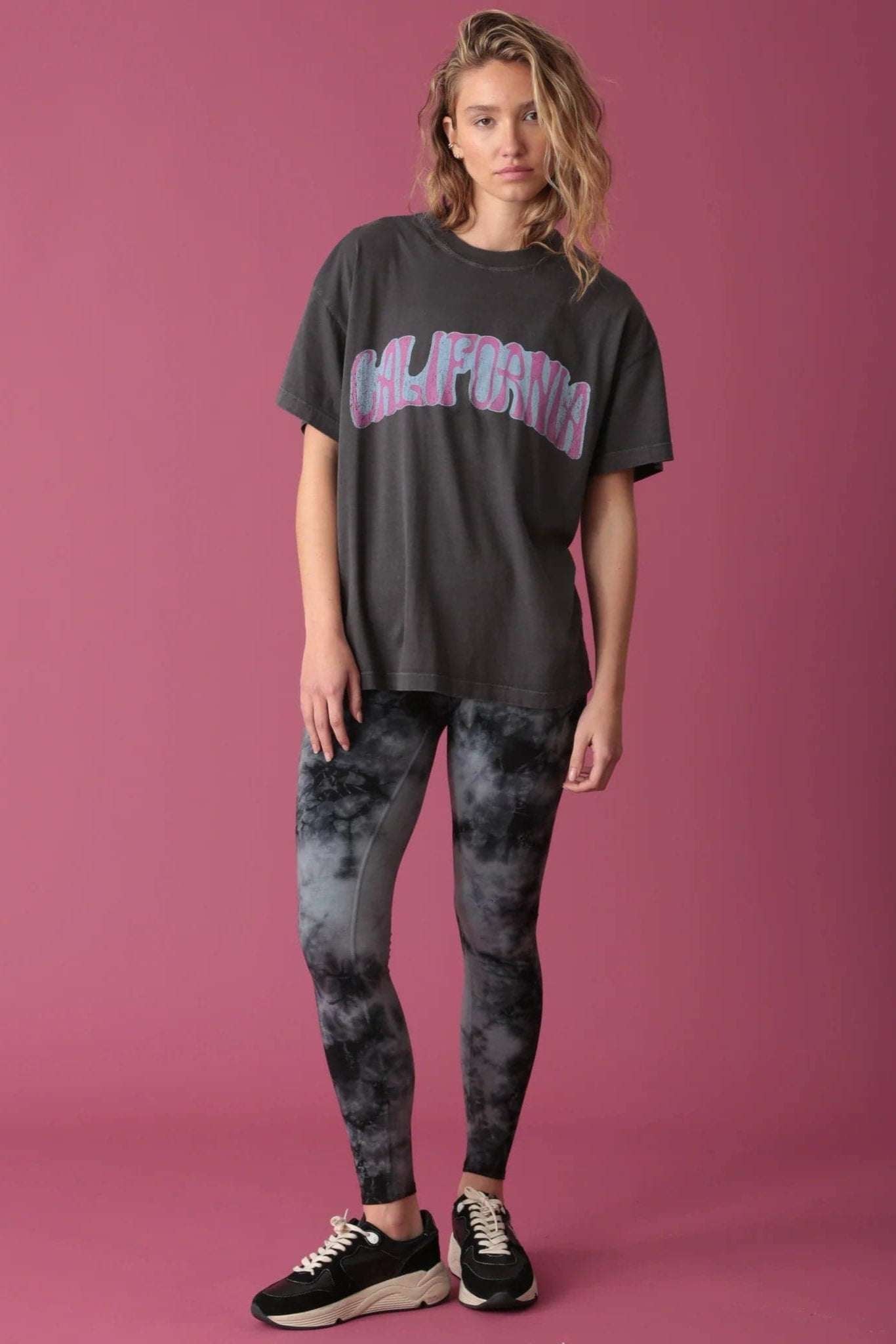 Shop Electric and Rose Electric & Rose Signature California Slogan Tee T-Shirts for women – premium loungewear and festival fashion at Spoiled Brat