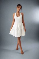 Shop Frankies Bikinis Frankies Bikinis Tulsa Halter Midi Dress as seen on Malin Andersson Maxi Dress for women – premium loungewear and festival fashion at Spoiled Brat