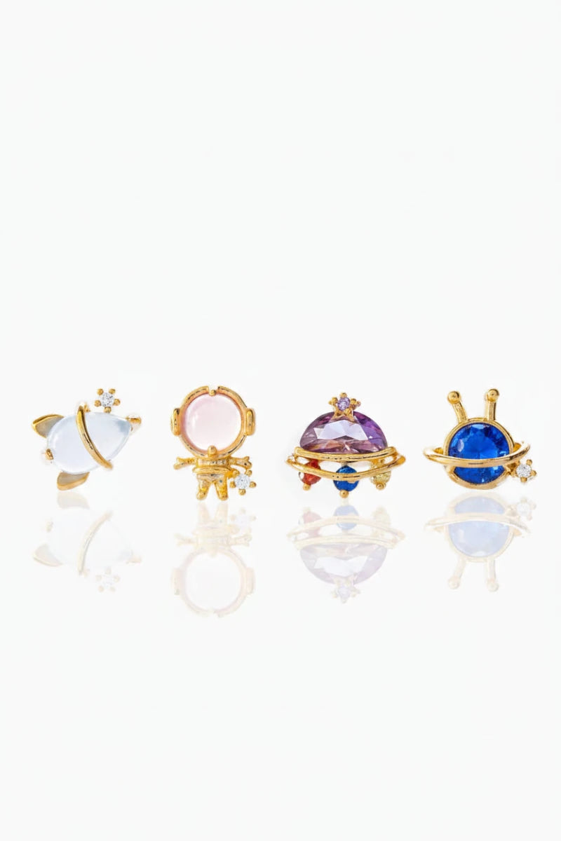 Shop Girls Crew Girls Crew Blast Off Earring Stud Set Earrings for women – premium loungewear and festival fashion at Spoiled Brat