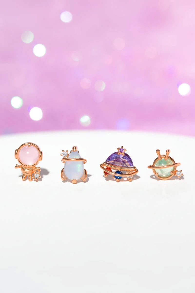 Shop Girls Crew Girls Crew Blast Off Earring Stud Set Earrings for women – premium loungewear and festival fashion at Spoiled Brat