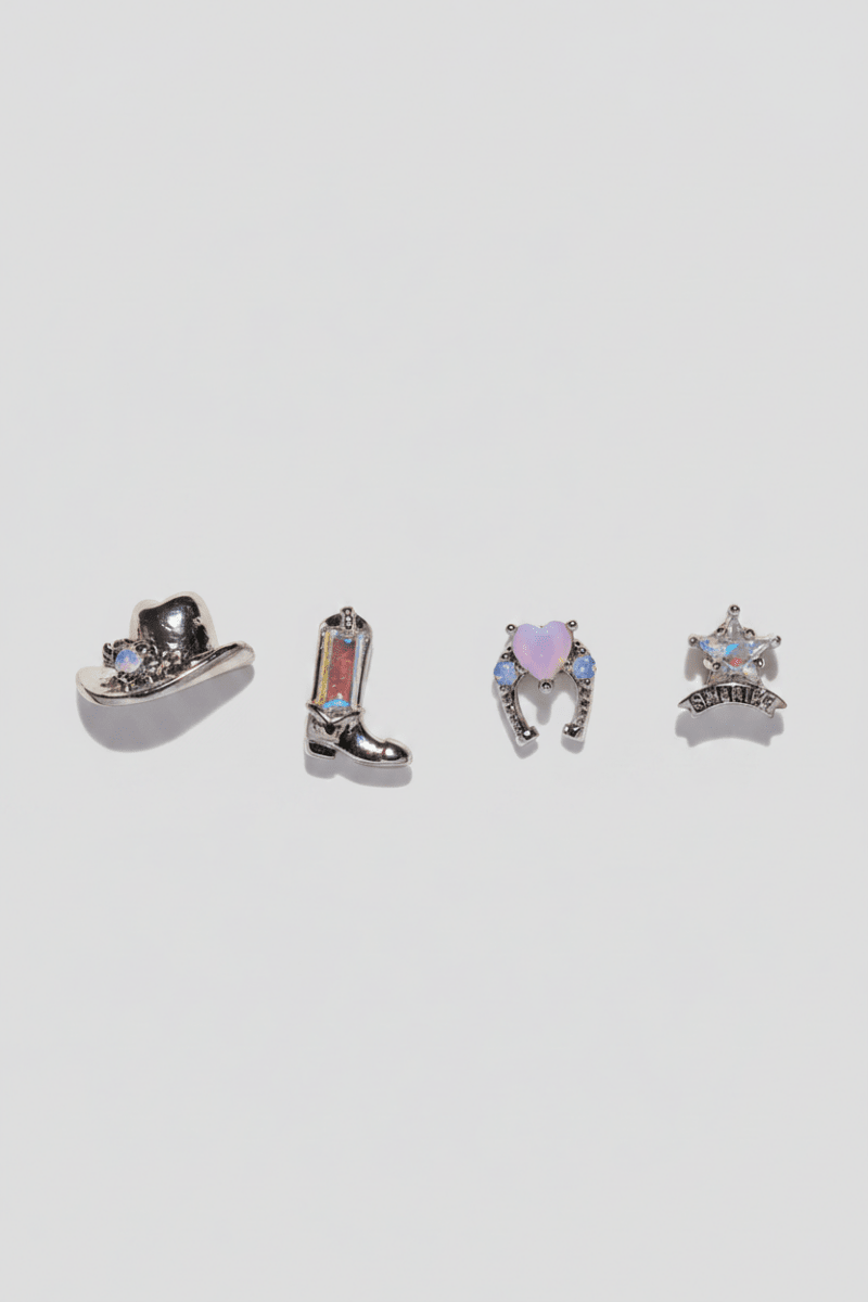 Shop Girls Crew Girls Crew Cowgirl Earring Stud Set Earrings for women – premium loungewear and festival fashion at Spoiled Brat