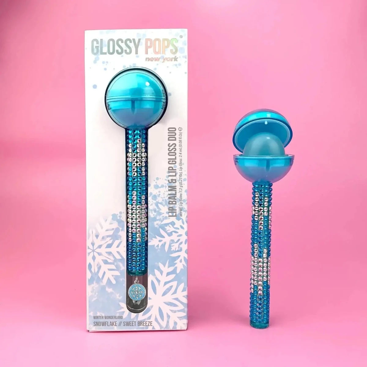 Shop Glossy Pops Glossy Pops Christmas Snowflake Lip Gloss for women – premium loungewear and festival fashion at Spoiled Brat