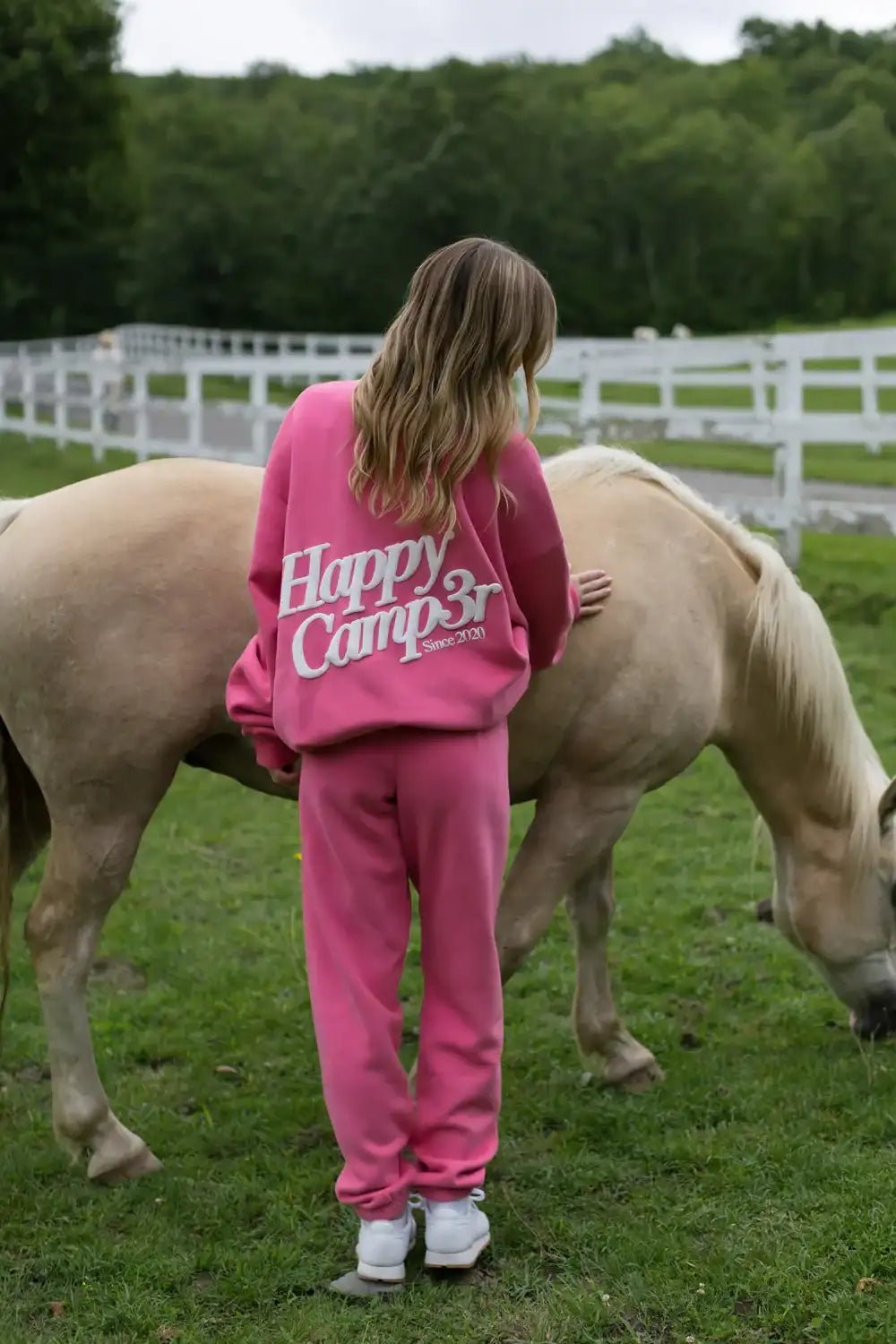 Happy Camp3r Hot Pink Mockneck Sweatshirt - Spoiled Brat