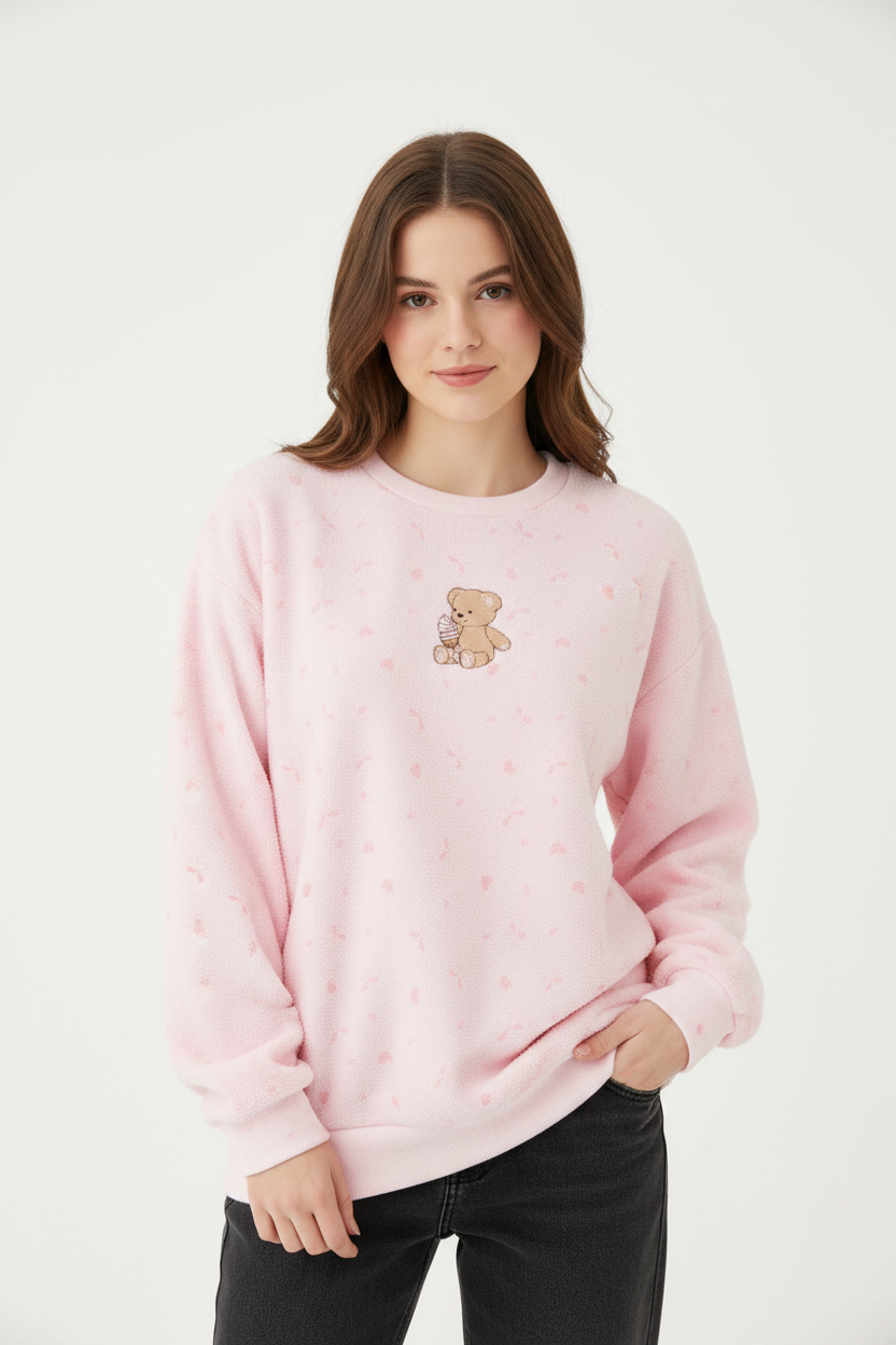 Happy Camp3r Sugar Petals Crewneck Sweater