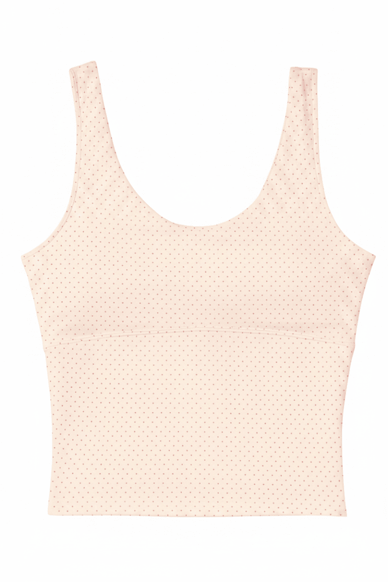 Shop Happy Camp3r Happy Camp3r Whispering Dots Athleisure Tank Top Tank Top for women – premium loungewear and festival fashion at Spoiled Brat