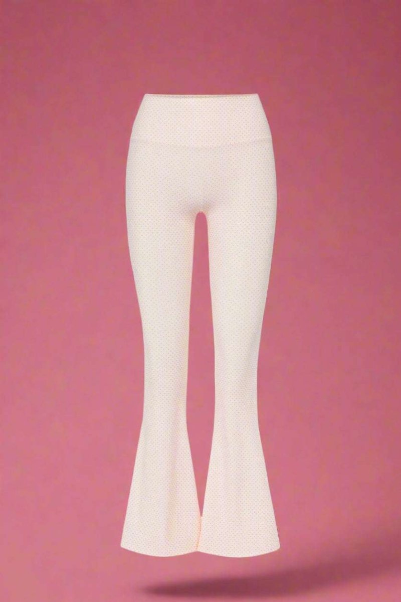 Shop Happy Camp3r Happy Camp3r Whispering Dots Harper Active Pants Leggings for women – premium loungewear and festival fashion at Spoiled Brat