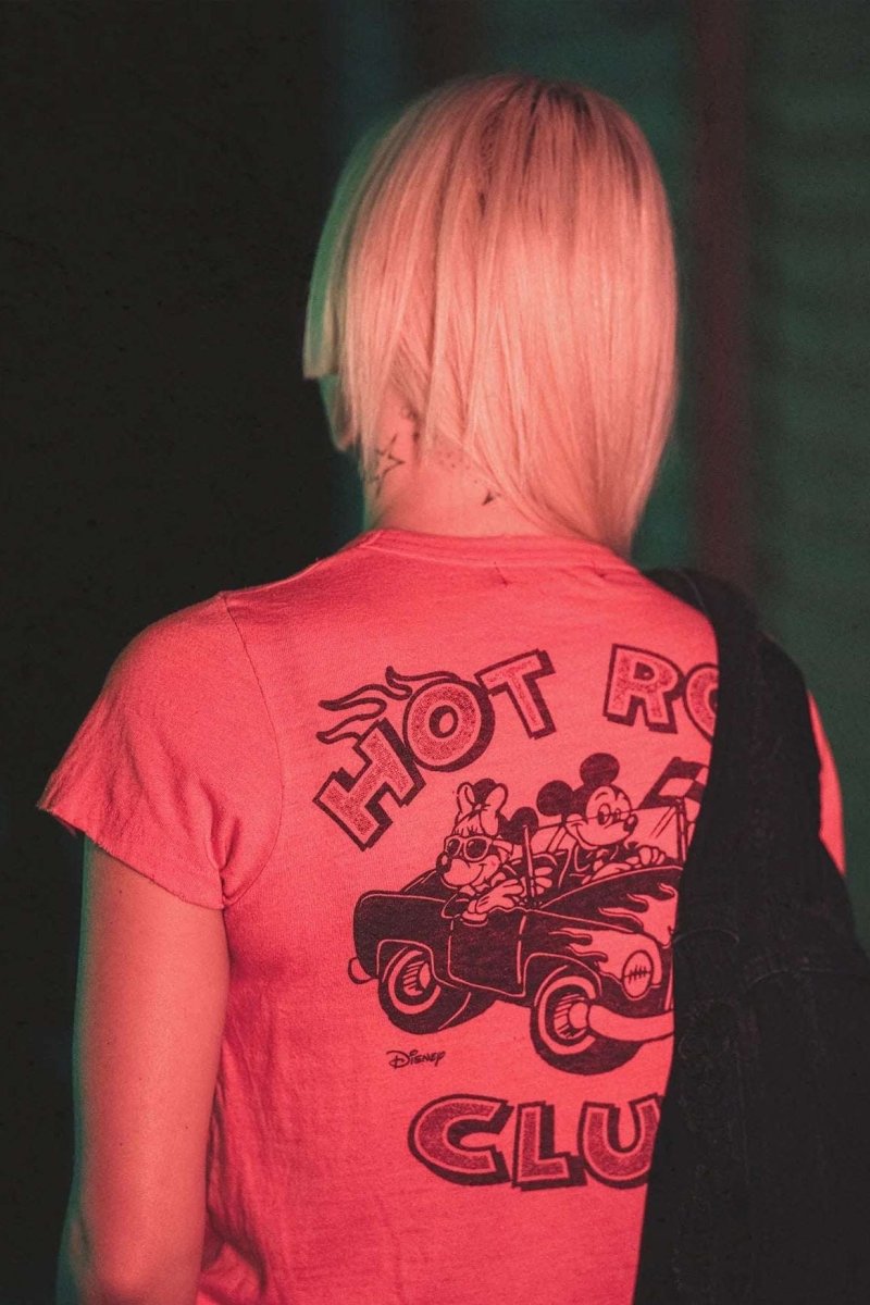 Shop Junk Food Junk Food Disney Mickey & Minnie Hot Rod Original Tee T-Shirt for women – premium loungewear and festival fashion at Spoiled Brat
