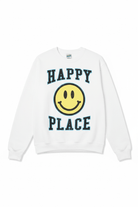 Shop Junk Food Junk Food Womens Happy Place Flea Market Fleece Sweater T-Shirt for women – premium loungewear and festival fashion at Spoiled Brat
