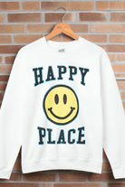 Shop Junk Food Junk Food Womens Happy Place Flea Market Fleece Sweater T-Shirt for women – premium loungewear and festival fashion at Spoiled Brat