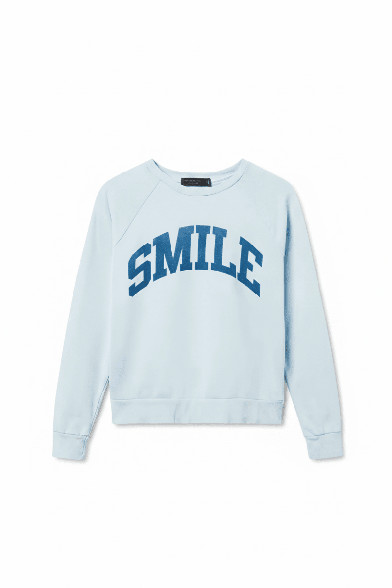 Shop Junk Food Junk Food Womens Smile Vintage Raglan Pullover T-Shirt for women – premium loungewear and festival fashion at Spoiled Brat