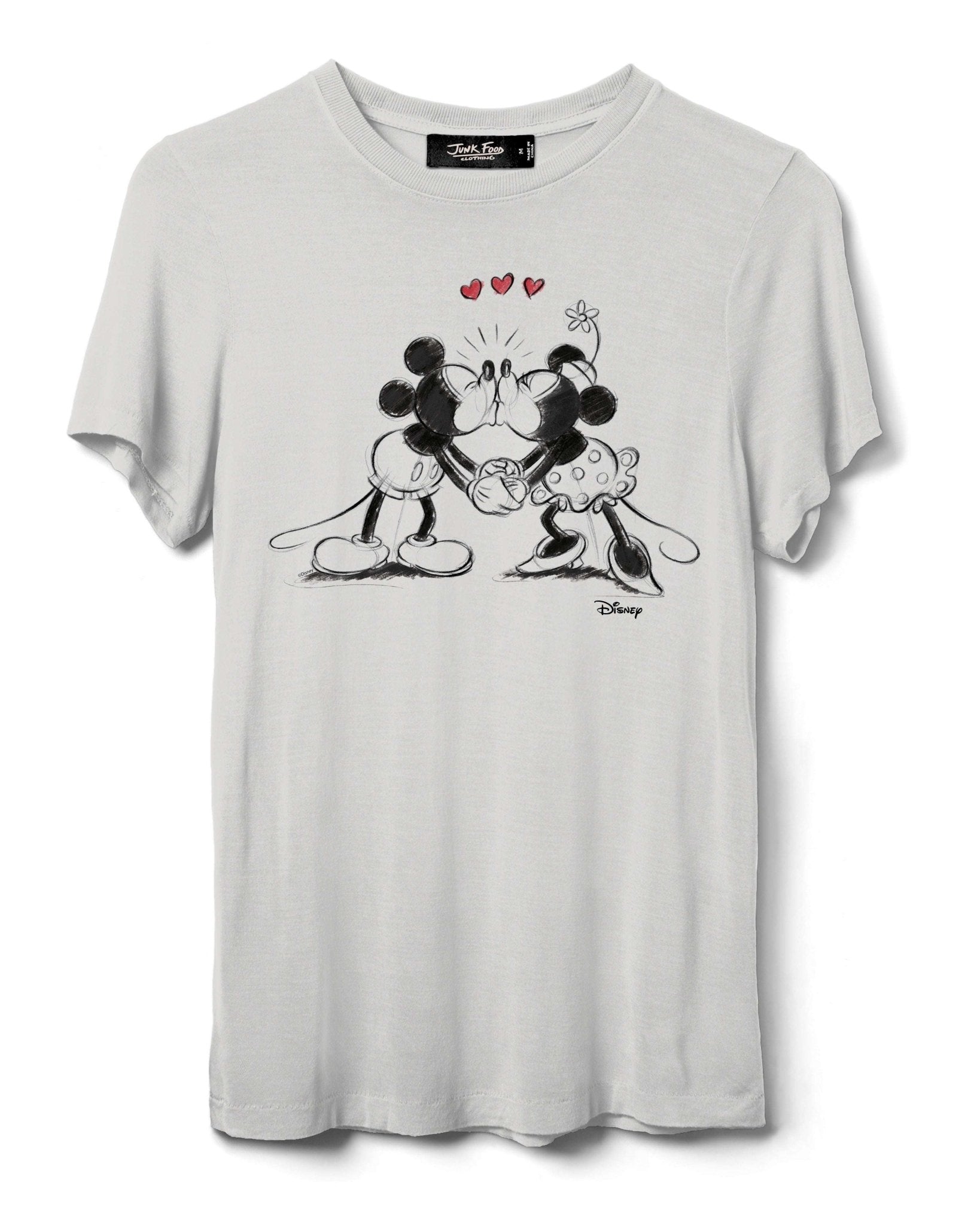 JUNKFOOD Disney Mickey and Minnie Kisses T-Shirt - Spoiled Brat