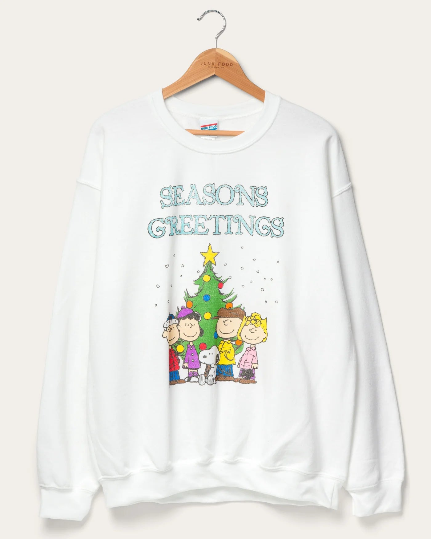 JUNKFOOD Peanuts Seasons Greetings Christmas Jumper - Spoiled Brat