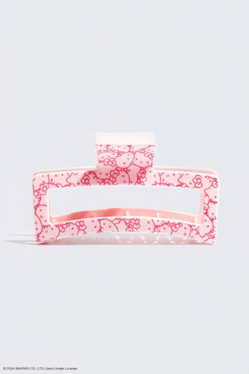 Shop Kitsch Hello Kitty x Kitsch Recycled Plastic Jumbo Open Shape Claw Clip Hair Band for women – premium loungewear and festival fashion at Spoiled Brat