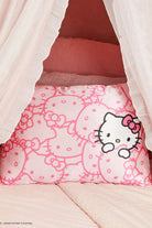 Shop Kitsch Hello Kitty x Kitsch Satin Pillowcase - Pink Hello Kitty Faces Pillow for women – premium loungewear and festival fashion at Spoiled Brat