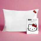 Shop Kitsch Hello Kitty x Kitsch Satin Pillowcase - Solid Ivory Hello Kitty Bow Pillow for women – premium loungewear and festival fashion at Spoiled Brat