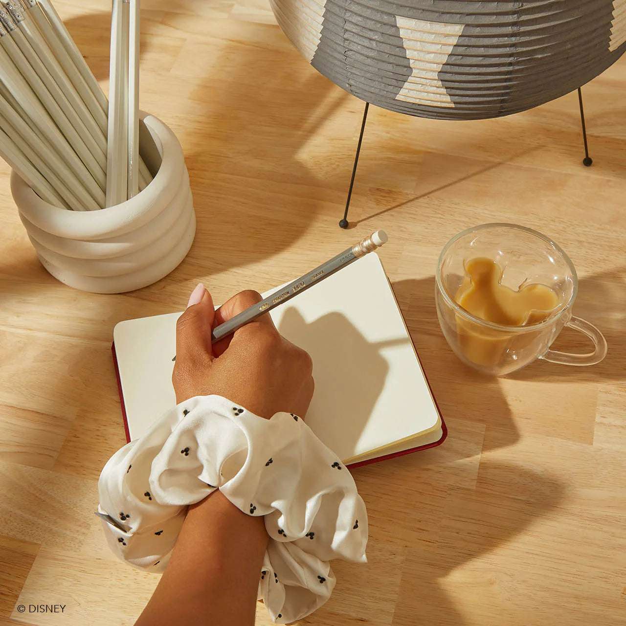 Kitsch & Mickey and Minnie Recycled Fabric Rhinestone Scrunchie - Spoiled Brat