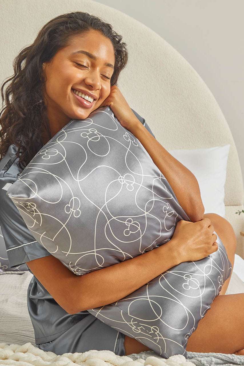 Kitsch & Mickey and Minnie Satin Pillowcase Standard Mickey Maze - Spoiled Brat