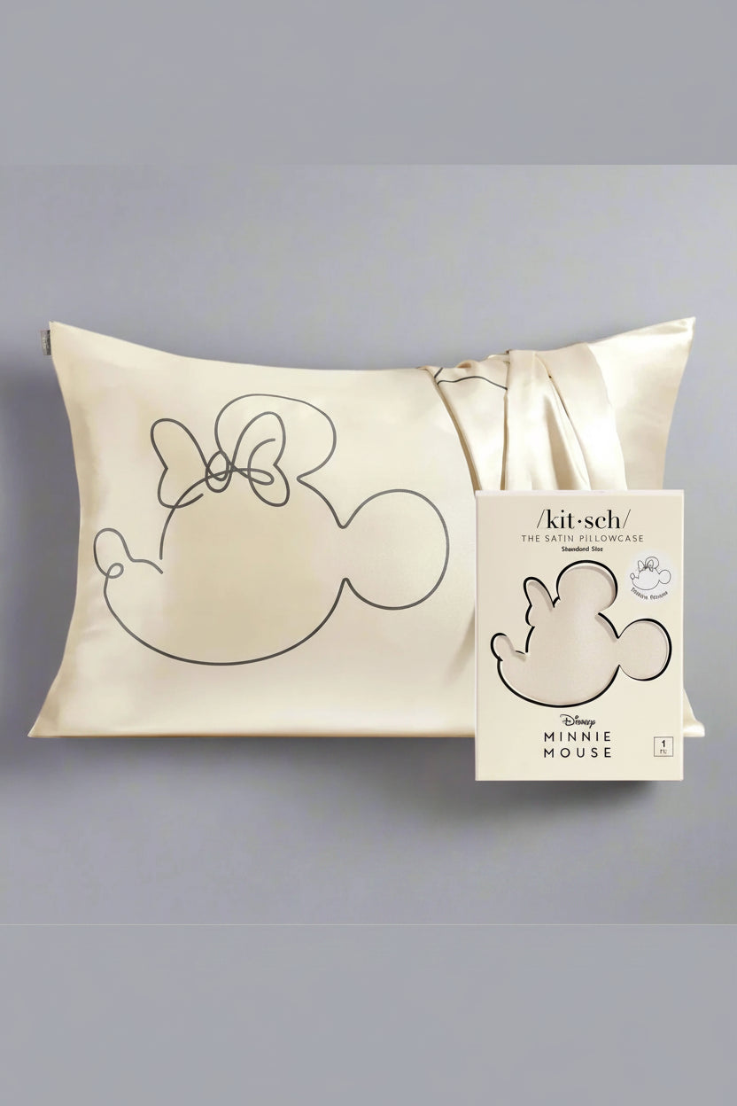 Shop Kitsch Kitsch & Mickey and Minnie Satin Pillowcase Standard Mrs Mouse Pillow for women – premium loungewear and festival fashion at Spoiled Brat