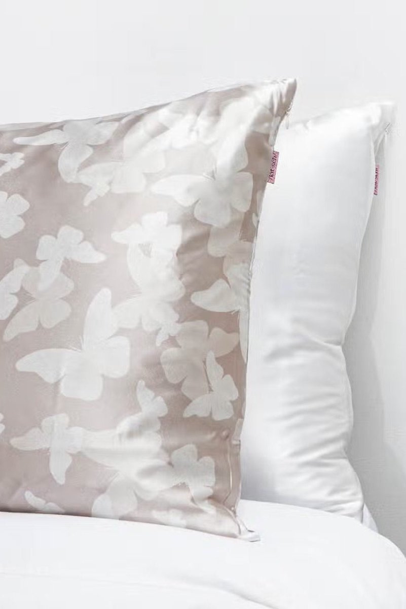Shop Kitsch KITSCH Satin Pillowcase Champagne Butterfly Pillow for women – premium loungewear and festival fashion at Spoiled Brat