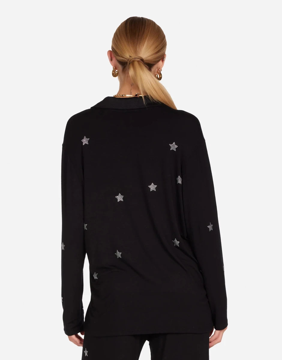 Shop Lauren Moshi Lauren Moshi Alison Crystal Mini Stars Pyjama Set Pyjamas for women – premium loungewear and festival fashion at Spoiled Brat