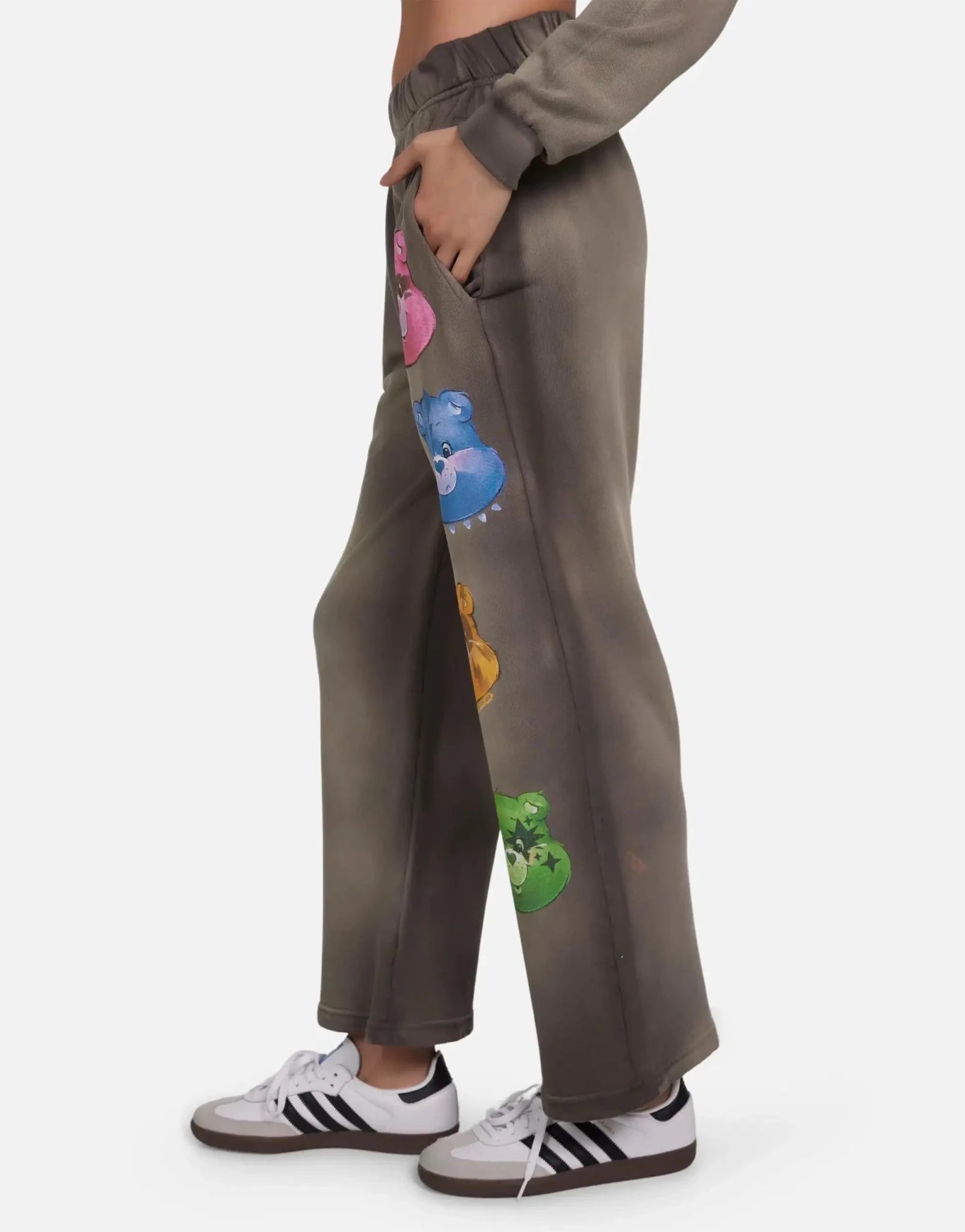 Shop Lauren Moshi Lauren Moshi Juvia Rock Care Bear Sweatpants Joggers for women – premium loungewear and festival fashion at Spoiled Brat