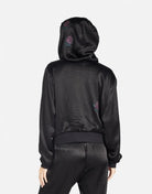 Shop Lauren Moshi Lauren Moshi Kathleen Crystal Roses Satin Bomber Jacket Jacket for women – premium loungewear and festival fashion at Spoiled Brat