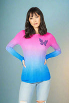 Lauren Moshi McKinley Diamond Butterfly Thermal Top - Spoiled Brat