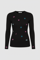 Shop Lauren Moshi Lauren Moshi McKinley Neon Stud Elements Thermal Top Long Sleeved Top for women – premium loungewear and festival fashion at Spoiled Brat