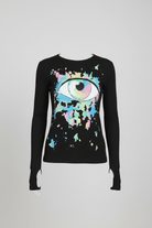 Shop Lauren Moshi Lauren Moshi McKinley X Watercolor Eye Thermal Top Long Sleeved Top for women – premium loungewear and festival fashion at Spoiled Brat