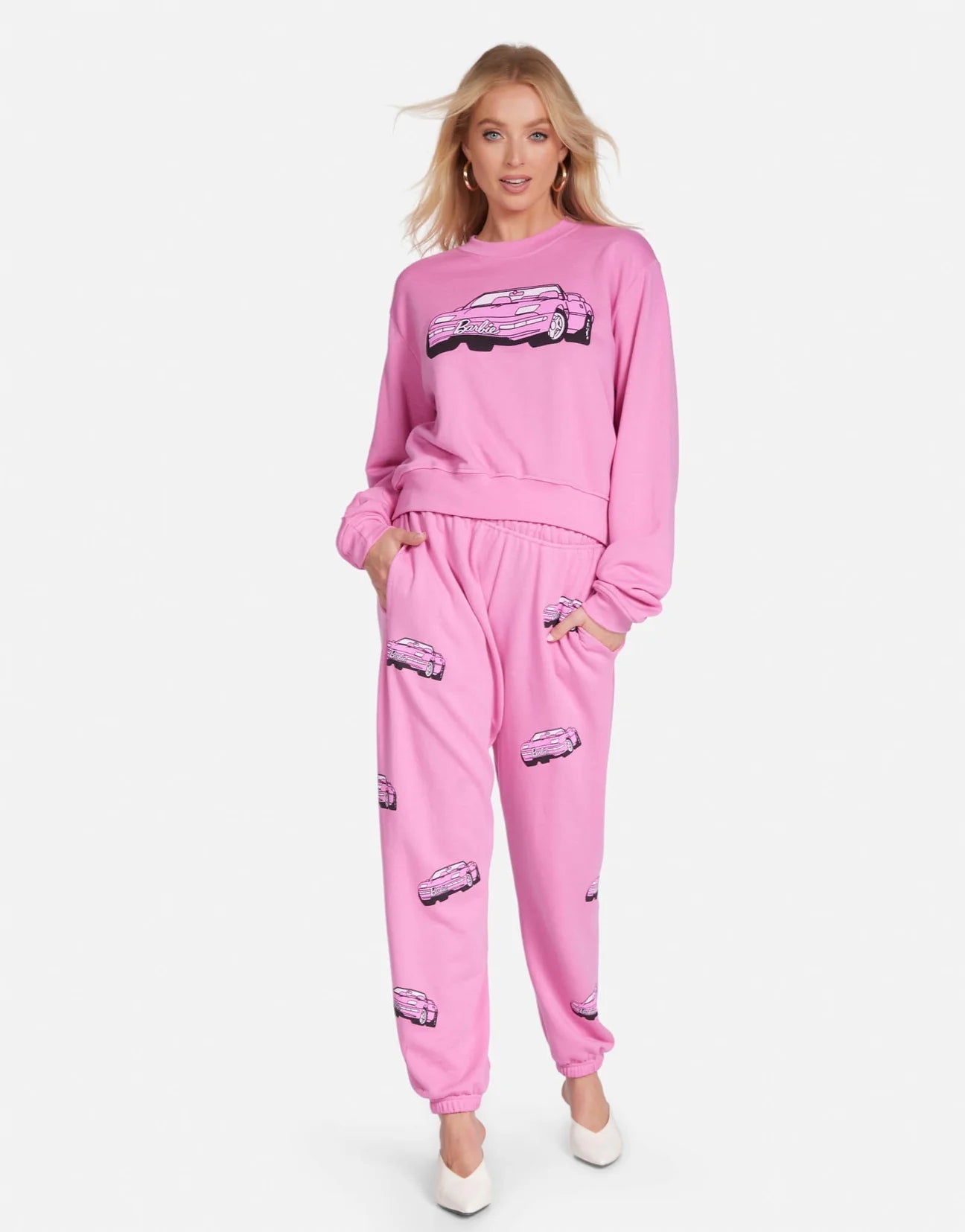 Shop Lauren Moshi Lauren Moshi Spalding Barbie Convertible Sweatshirt Sweater for women – premium loungewear and festival fashion at Spoiled Brat