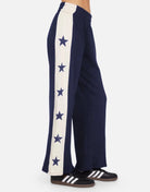 Shop Lauren Moshi Lauren Moshi Tawny Stars Wide Leg Pants Sweatpants for women – premium loungewear and festival fashion at Spoiled Brat