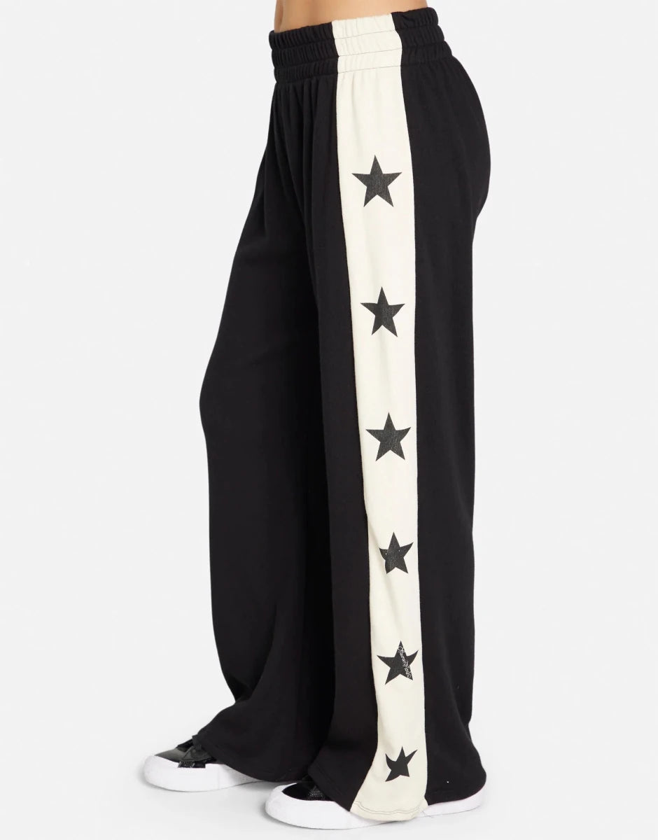 Shop Lauren Moshi Lauren Moshi Tawny Stars Wide Leg Pants Sweatpants for women – premium loungewear and festival fashion at Spoiled Brat