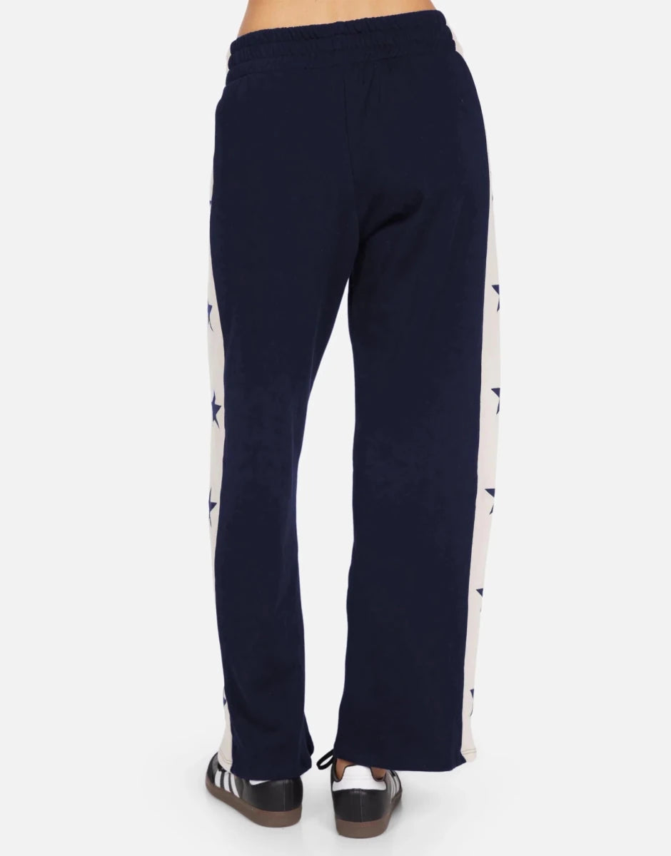 Shop Lauren Moshi Lauren Moshi Tawny Stars Wide Leg Pants Sweatpants for women – premium loungewear and festival fashion at Spoiled Brat