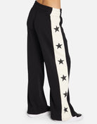 Shop Lauren Moshi Lauren Moshi Tawny Stars Wide Leg Pants Sweatpants for women – premium loungewear and festival fashion at Spoiled Brat