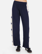 Shop Lauren Moshi Lauren Moshi Tawny Stars Wide Leg Pants Sweatpants for women – premium loungewear and festival fashion at Spoiled Brat