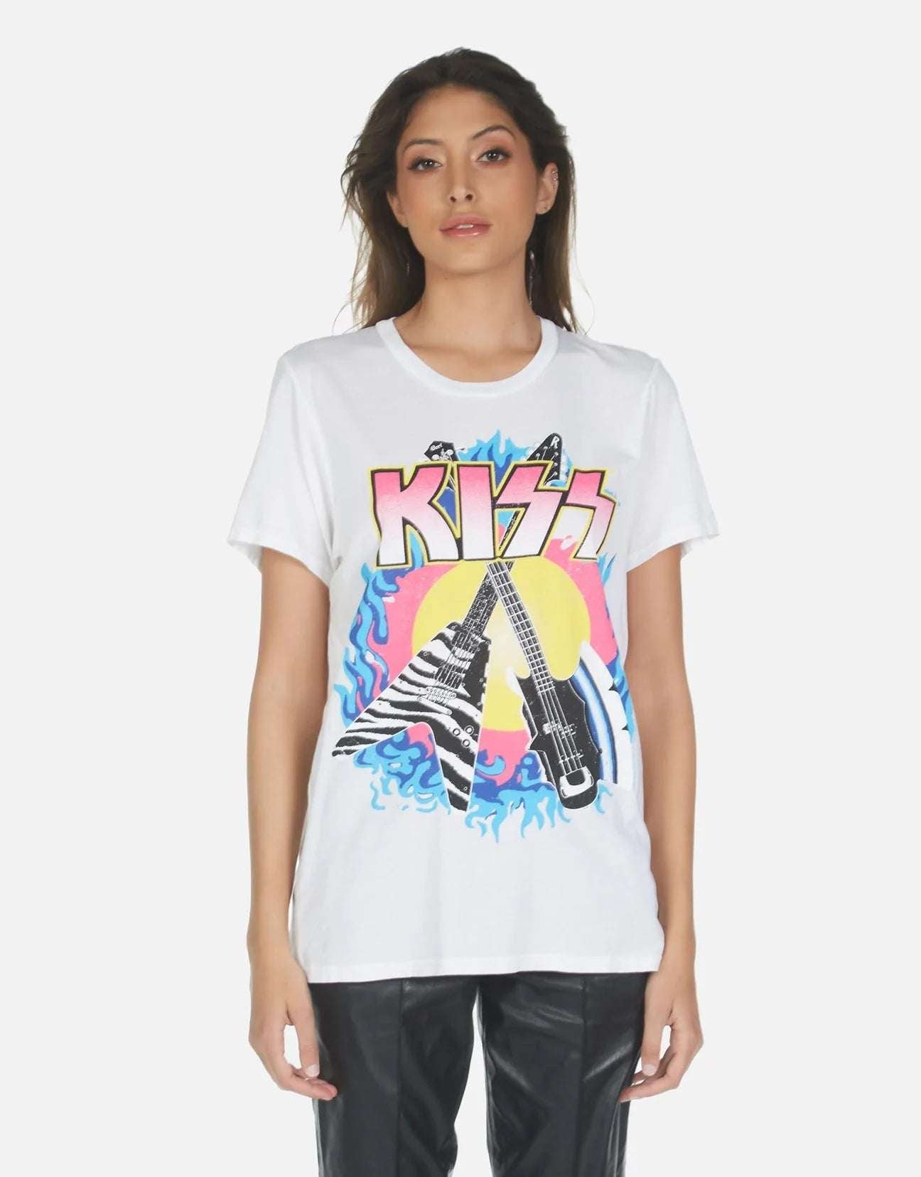 Lauren Moshi Wolf KISS Animalize T-Shirt T-Shirt by Lauren Moshi as seen on celebrities