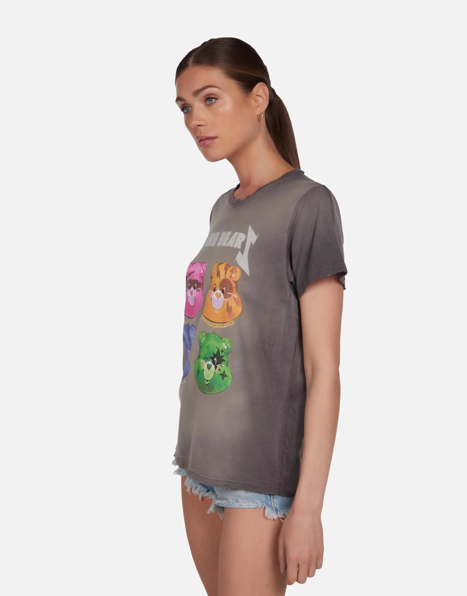 Shop Lauren Moshi Lauren Moshi Wolf Rock Care Bears Tee T-Shirt for women – premium loungewear and festival fashion at Spoiled Brat