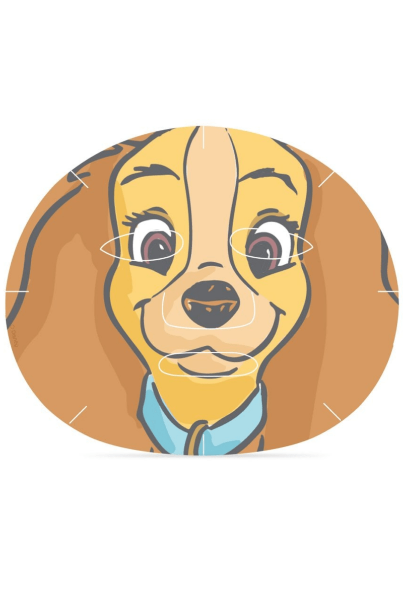Shop Mad Beauty Disney Lady & The Tramp Cosmetic Sheet Mask Duo Face Mask for women – premium loungewear and festival fashion at Spoiled Brat