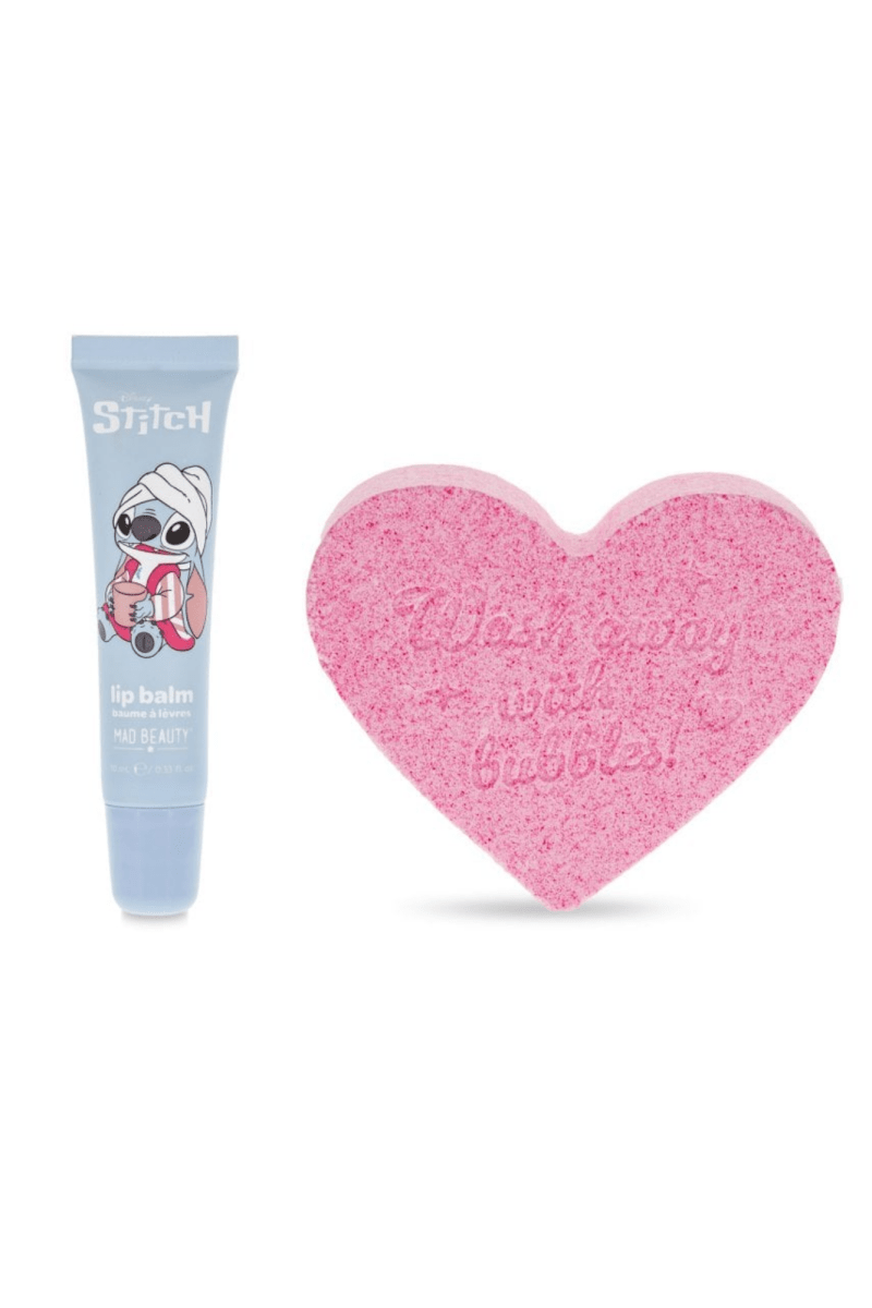 Shop Mad Beauty Disney Stitch Pamper Fizzer & Lip Balm Lip Balm for women – premium loungewear and festival fashion at Spoiled Brat