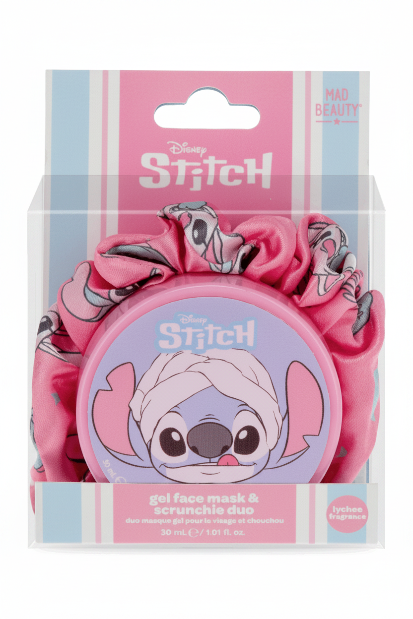 Shop Mad Beauty Disney Stitch Pamper Gel Face Mask & Scrunchie Duo Gifts for women – premium loungewear and festival fashion at Spoiled Brat