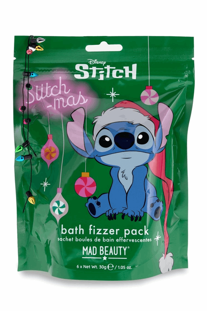 Shop Mad Beauty Disney Stitchmas Bath Fizzer Pack Bath Bombs for women – premium loungewear and festival fashion at Spoiled Brat