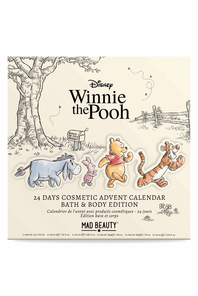 Shop Mad Beauty Disney Winnie The Pooh Advent Calendar Advent Calendar for women – premium loungewear and festival fashion at Spoiled Brat