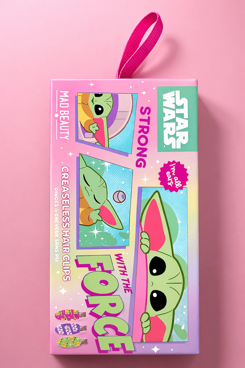 Shop Mad Beauty Grogu Galaxy Creaseless Clips Hair Clip for women – premium loungewear and festival fashion at Spoiled Brat