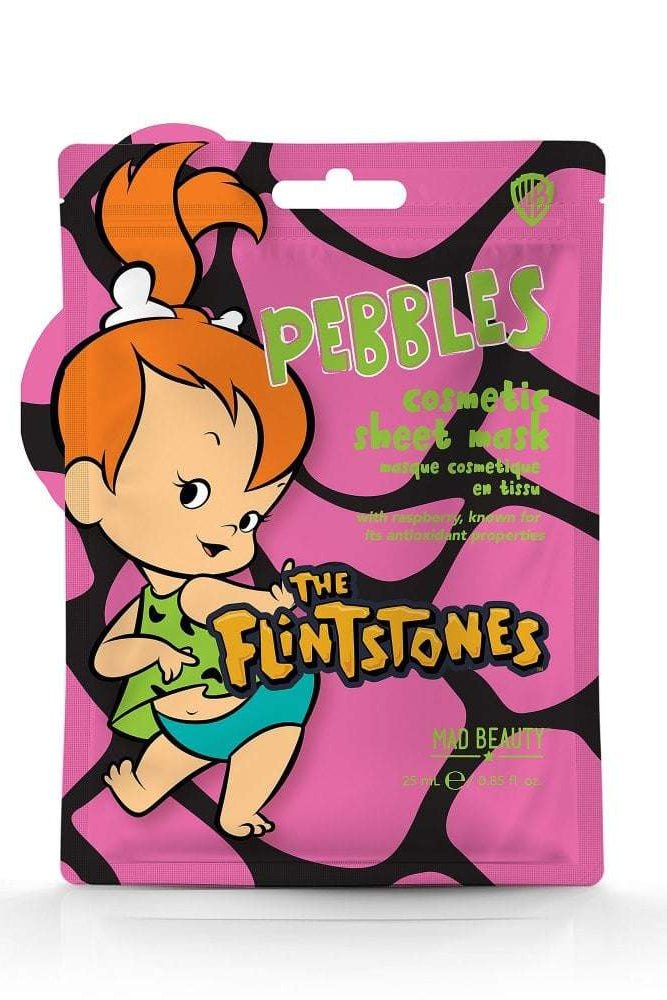 Shop Mad Beauty Mad Beauty Warner Brothers Flintstones Cosmetic Sheet Mask as seen on Karen Hauer Face Mask for women – premium loungewear and festival fashion at Spoiled Brat