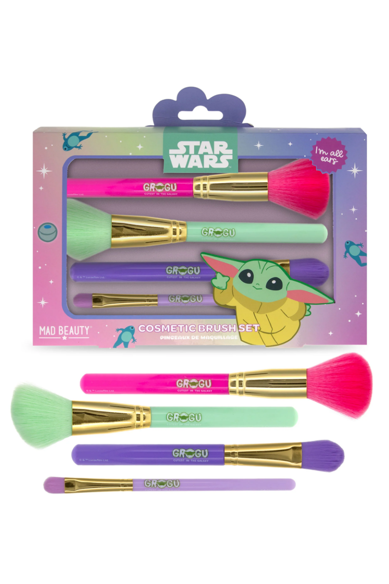 Shop Mad Beauty Star Wars Grogu Cosmetic Brush Set Makeup Brushes for women – premium loungewear and festival fashion at Spoiled Brat