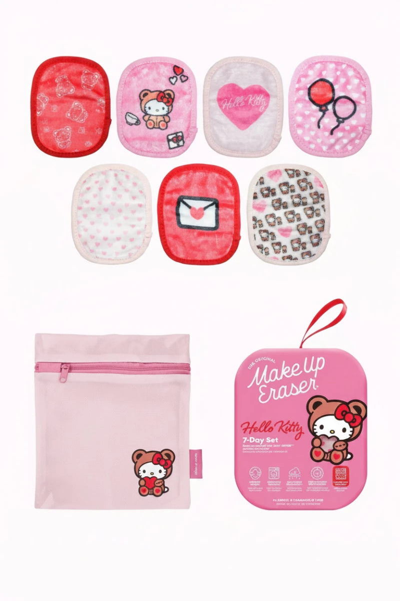 Shop Makeup Eraser Makeup Eraser Hello Kitty 7 - Day Sets Beauty Product for women – premium loungewear and festival fashion at Spoiled Brat
